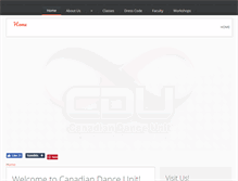 Tablet Screenshot of canadiandanceunit.com